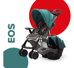 Cochecito Huevito Travel System Eos Bebesit 1337ts-j Verde Verde Oscuro Negro