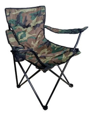 Sillon Director Plegable Para Camping Porta Vasos Camuflado Marrón
