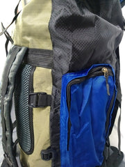 Mochila Camping Trekking Outdoor Negro Azul Verde De 90lts