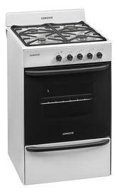 Cocina A Gas Longvie 13231bf 56cm Blanca Cajón Parrilla Blanco