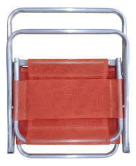 Reposera 1 Posición Playa Aluminio Botafogo Naranja H130kg Naranja