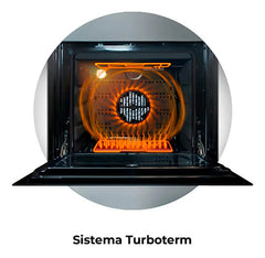 Horno Eléctrico Longvie He1900 Empotrable De 56 L Con Convección Y Grill Acero Inoxidable