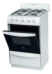 Cocina Escorial Palace Cristal Blanca A Gas Natural 4 Hornallas Con Visor 50l Blanco