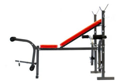 Banco Musculación Randers Arg140x Multigimnasio Mariposa Negro