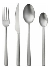 Juego De Cubiertos Carol Premium 16 Piezas Acero Inox Gris