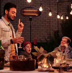 Calefactor Liliana De Pie/pared Exterior Color Negro