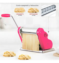 Máquina De Pasta Pastalinda Clásica 200 Acero Inoxidable Fucsia