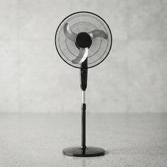 Ventilador Pie Liliana Vpc18mr 18 Aspas Metálicas Timer 75w Negro 3