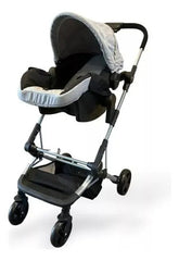 Coche Cuna Bebesit 1365tsd Gris Claro 3en1 Travel System Cs Gris