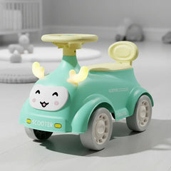 Pata Pata Mobi Bebesit Rod-130a Con Luces Musica Y Baul Verde