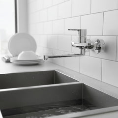 Grifería De Pared Monocomando Cocina Fv 406/b5 Puelo Cromo Cromo Cromado