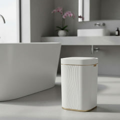 Cesto De Basura Inteligente Con Sensor Vivendi De 15lts Blanco