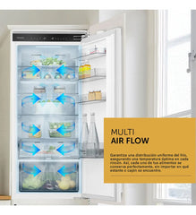 Heladera Vondom Combi250bi Panelable Wifi Inverter No Frost Blanco