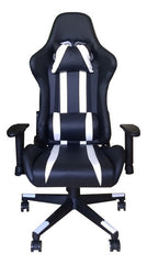 Silla Reclinable Oficina Pc Gamer Vivendi Negro Blanco