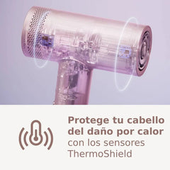 Secador De Pelo Philips Iónico Serie 8000 Bhd837 Motor Bldc Rosa Pálido