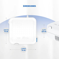 Nebulizador A Pistón Para Niños Adultos Silfab Pixel N30 Blanco