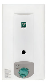 Calefón Volcan 315kav 14l Gas Natural Tiro Natural Tio Musa Blanco Gn