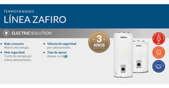Termotanque Eléctrico Señorial Zafiro Tesz-95 Blanco