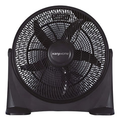 Ventilador Ventilador De Piso Kanji Kjh-fh1405 Con 5 Palas De Plástico Color Negro Estructura Color Negro, 35.56cm De Diámetro 35.56 Cm
