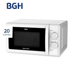 Microondas Mecánico Bgh Quick Chef B120m20i 20l 6 Nivel 700w