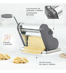 Máquina de Pasta Pastalinda Clásica 200 Gris Acero Inoxidable