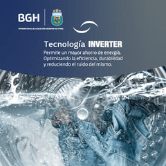 Lavarropas Carga Frontal Bgh Bwfe06s24ar Inverter 6kg Gris