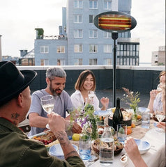 Calefactor Liliana De Pie/pared Exterior Color Negro