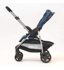 Cochecito De Paseo Bebesit 1390d Azul Manillar Rebatible Cts - Azul - Plateado