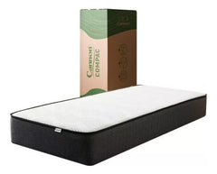Colchón De 1 Plaza De Espuma Cannon Compac 190x80x25 Cm Cts Blanco/gris