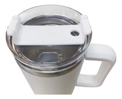 Vaso Térmico Acero Inox Vivendi Blanco De 1200 Ml C/sorbete Lisa