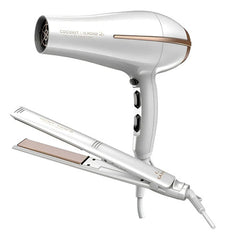 Combo Ga.ma Secador + Planchita Coconut Almond 230° 2200w