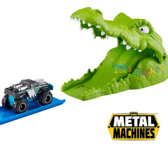 Pista De Autos Juguete Lanzador Zuru Metal Machine Cocodrilo Color Verde