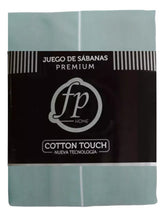 Juego Sabanas 1 Plaza 1/2 Fp Home Premium 300 Hilos Verde Liso Verde