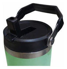 Vaso Termico Acero Inox Frio Calor Manija 900ml Tm Verde Cts Verde Claro Liso