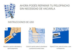 Pileta Estructural Rectangular Pelopincho 1010 Con Capacidad De 500 Litros 1.55x1.07 M Azul Mosaico