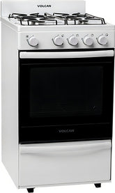 Cocina A Gas Volcan 87144v 50cm 4 Hornallas Blanco