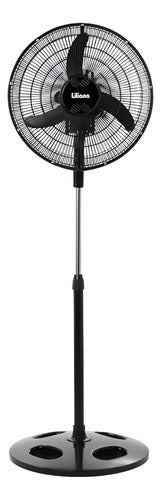Ventilador Pie Liliana 18 Vprn18 3vel Orbital Repeler 75w Cs 3 Negro Negro 45.72 Cm Plástico