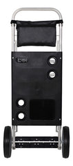Carrito Playero Aluminio Playa Porta Reposeras Sombrilla Bel Negro