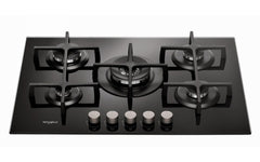 Anafe De Empotrar A Gas Vitrocerámico Whirlpool Goa-7523 Negro