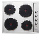 Anafe Eléctrico - Volcan Ef4aev Color Plateado - 4 Hornallas