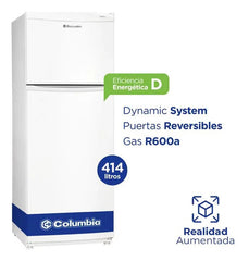 Heladera Columbia Chd43/10 405lts Cíclica Puerta Reversible Blanco