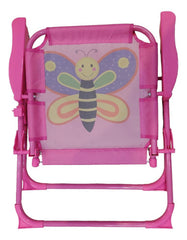 Silla Reposera Infantil Niños Chicos 1posicion Mariposa Rosa Rosa
