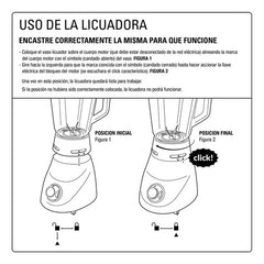 Licuadora Yelmo Lc-1009 Celeste 1.5l Con Jarra De Plástico
