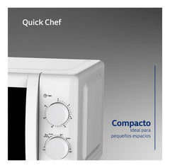 Microondas Mecánico Bgh Quick Chef B120m20i 20l 6 Nivel 700w
