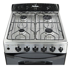 Cocina Multigas Florencia 5538 Acero De 4 Hornallas Clase A Color Acero Inoxidable