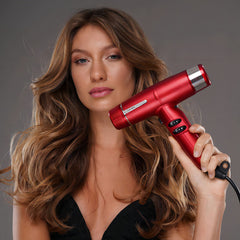 Secador Gama Iq Lite Ultra Light Dual Filter Rojo. Color Rojo