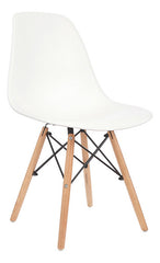 Silla De Comedor Eames Nordica Interior Gardenlife Color Blanco