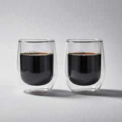 Vaso De Vidrio Con Doble Pared 2 Unidades Carol 200cc Transparente