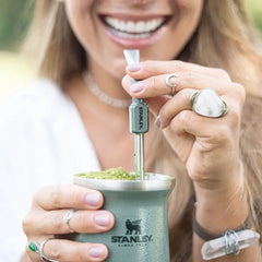 Bombilla Para Mate Stanley Original Spoon Verde Sin Bpa Cts Verde Oscuro