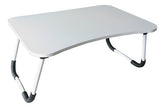 Mesa Bandeja Plegable Tm Madera Rectangular Para Notebook Y Desayuno Blanco